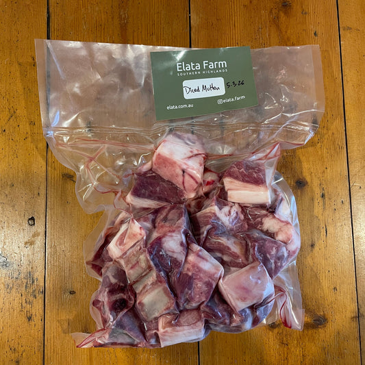 Mutton - Diced bone in - 1kg